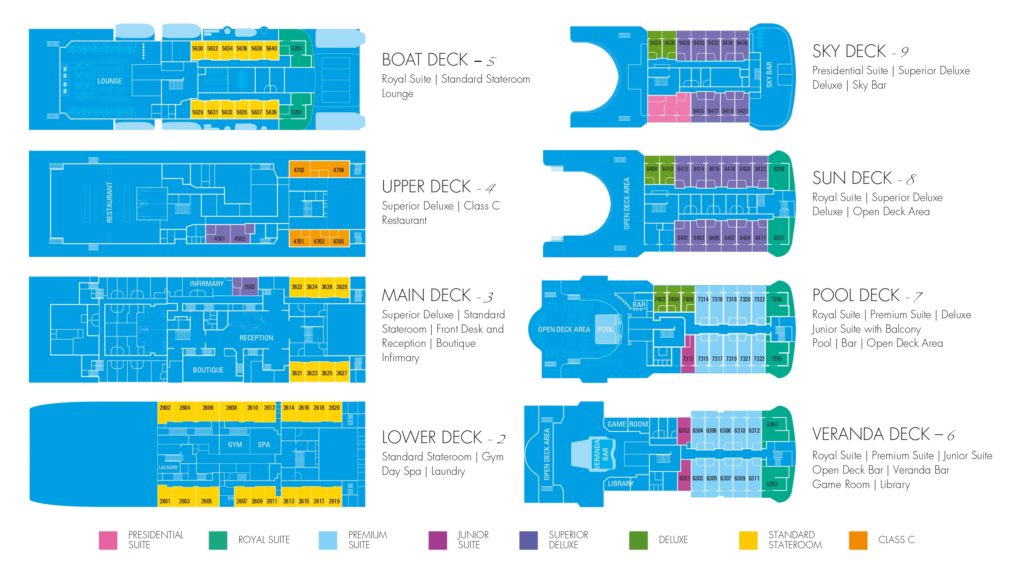 deck plan aranui 5